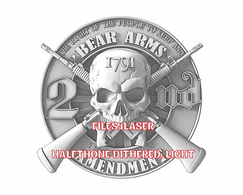 Second amendment 3d illusion & laser-ready files - 3DWave.us