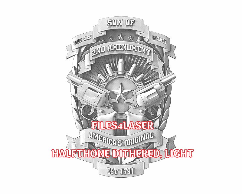 Second amendment 3d illusion & laser-ready files - 3DWave.us