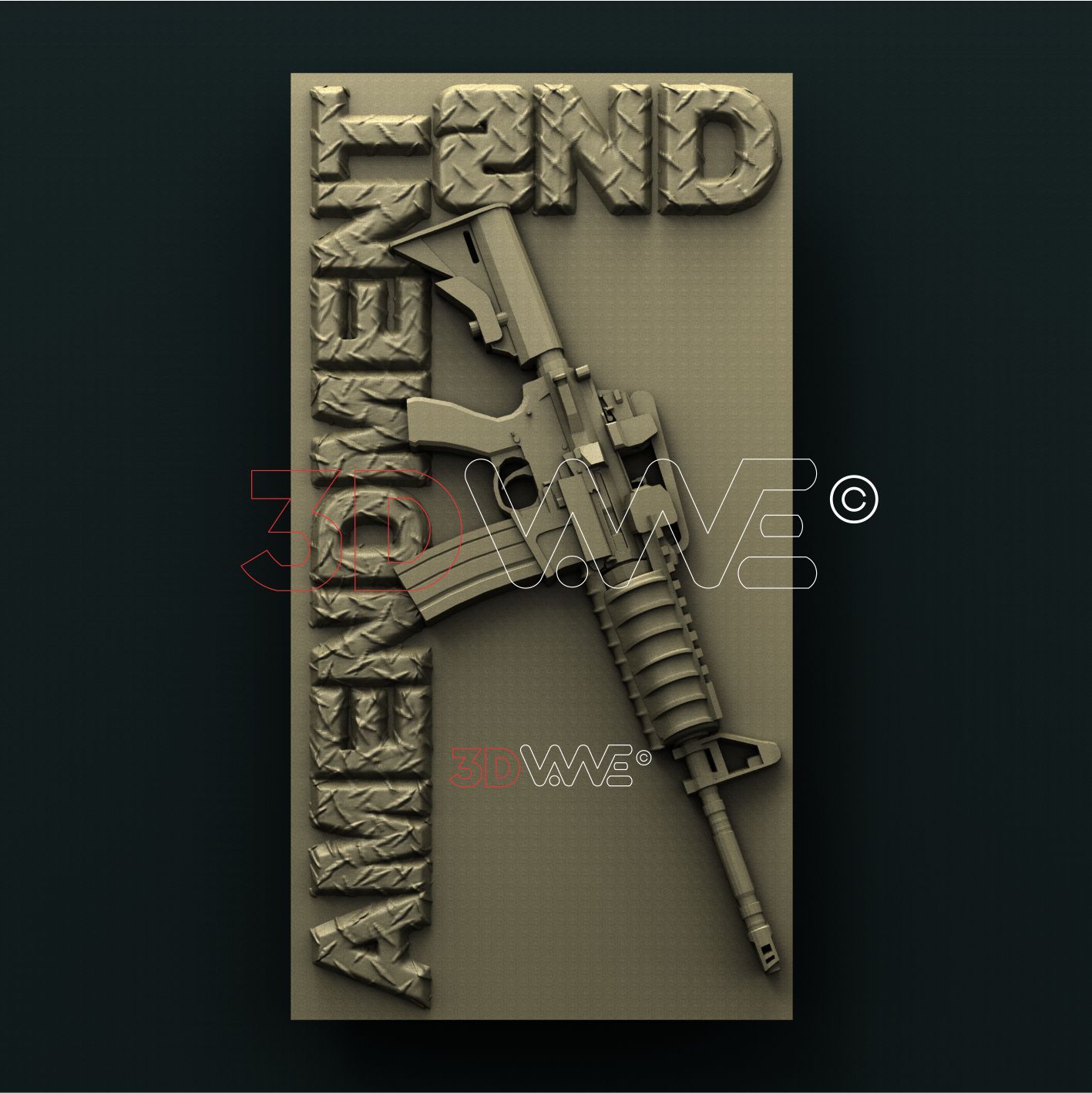 SECOND AMENDMENT 3D STL 3DWave