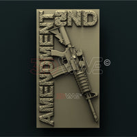 Thumbnail for SECOND AMENDMENT 3D STL 3DWave