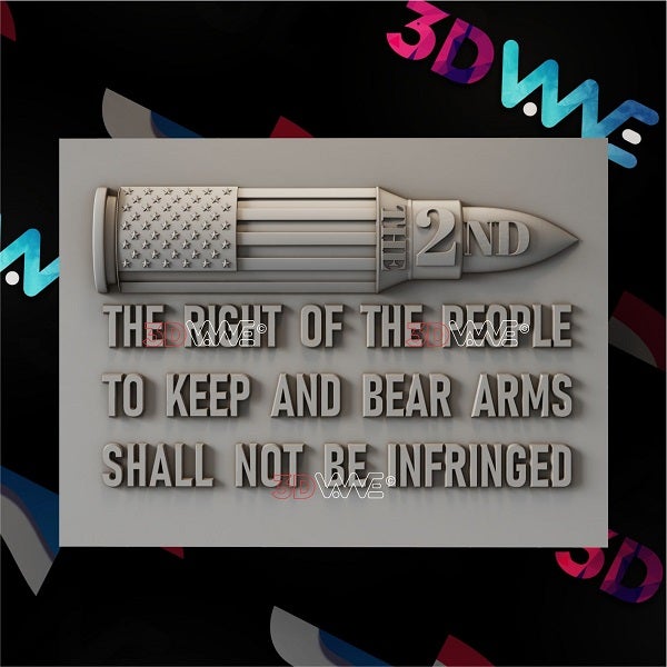 SECOND AMENDMENT 3d stl 3DWave.us