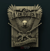 Thumbnail for SECOND AMENDMENT 3D STL 3DWave