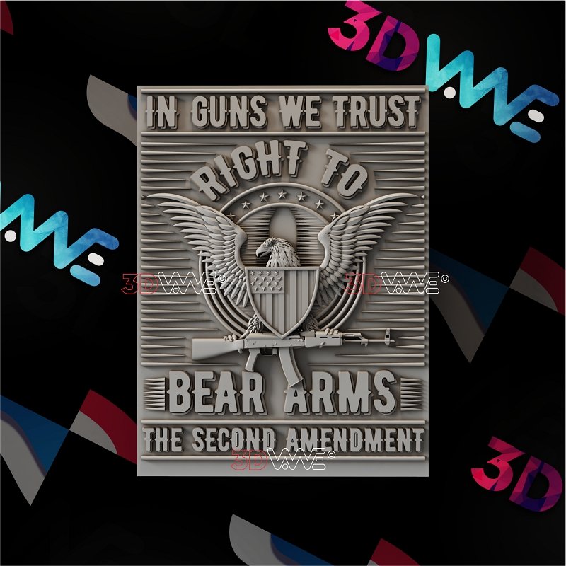 SECOND AMENDMENT 3d stl 3DWave.us