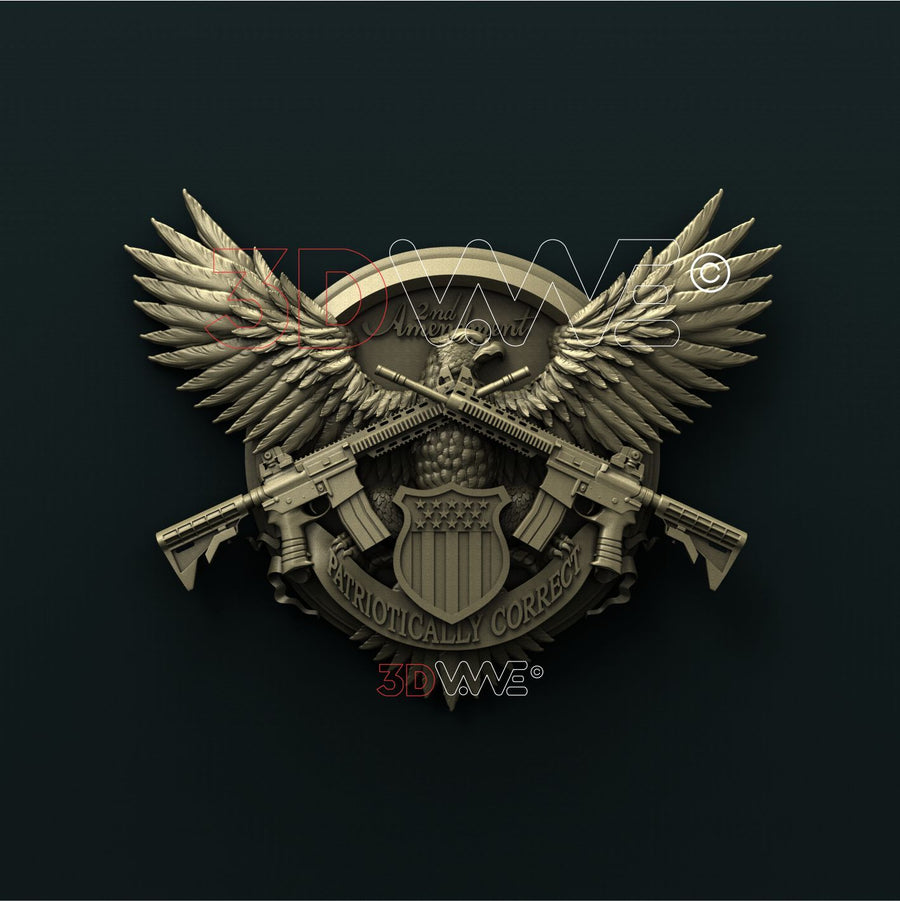 SECOND AMENDMENT 3d stl 3DWave