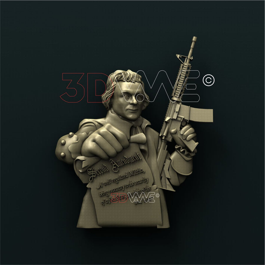 SECOND AMENDMENT 3d stl 3DWave