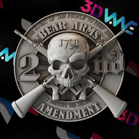 Thumbnail for Second Amendment 3d stl - 3DWave.us
