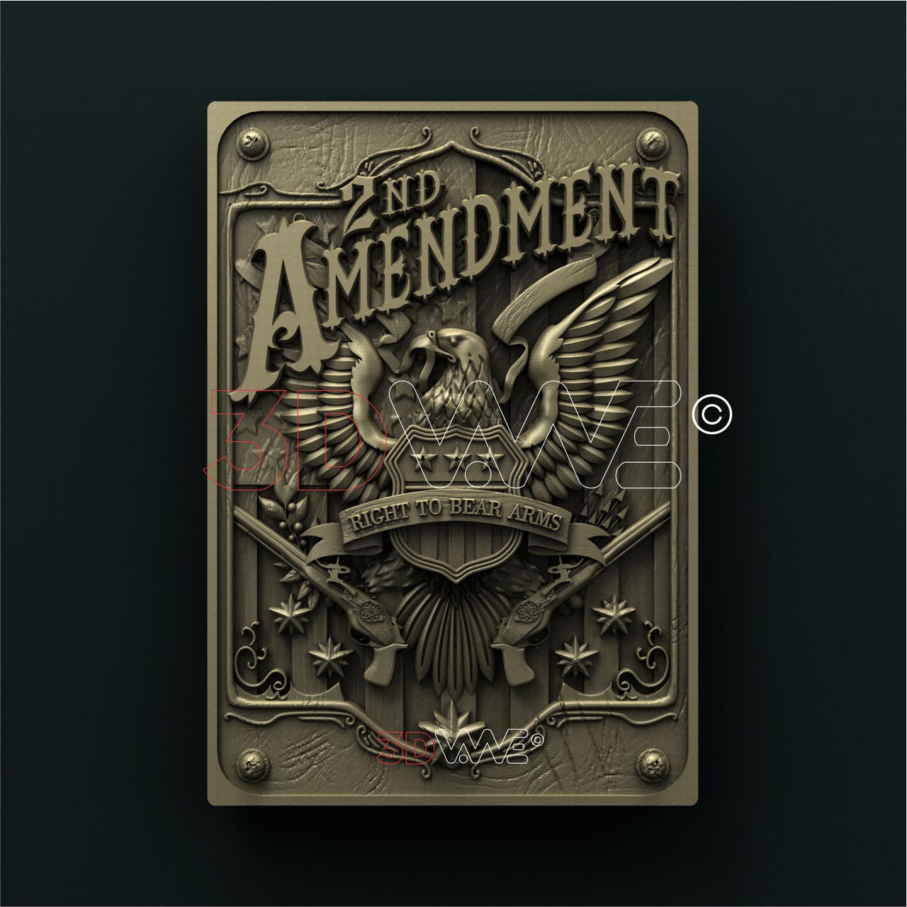 SECOND AMENDMENT 3D STL 3DWave