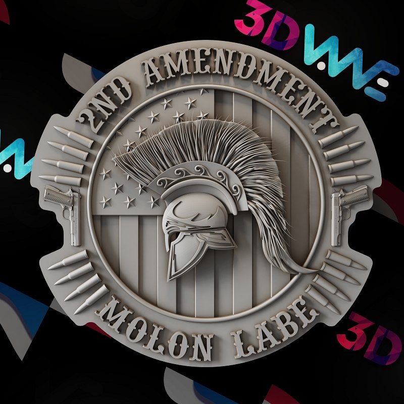 Second Amendment 3d stl - 3DWave.us