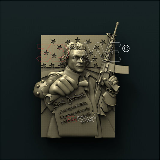 SECOND AMENDMENT 3d stl 3DWave