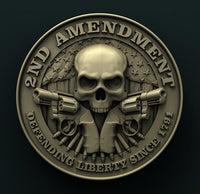 Thumbnail for SECOND AMENDMENT 3D STL 3DWave