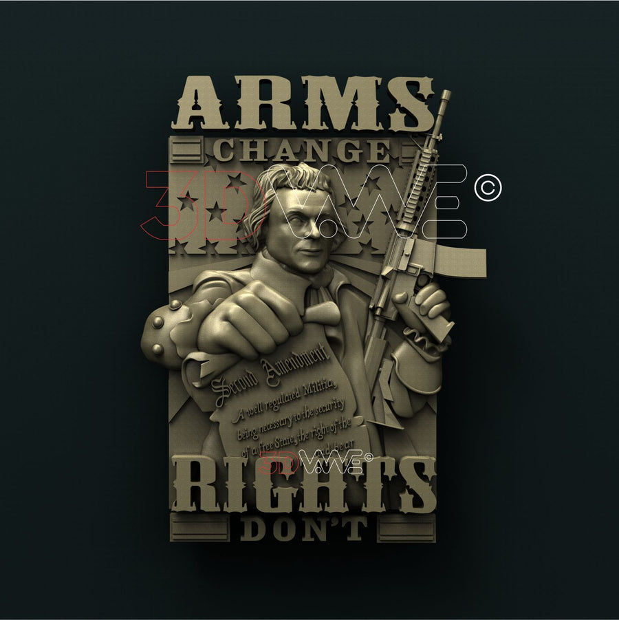 SECOND AMENDMENT 3d stl 3DWave