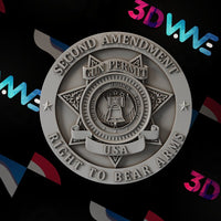 Thumbnail for Second amendment 3d stl - 3DWave.us