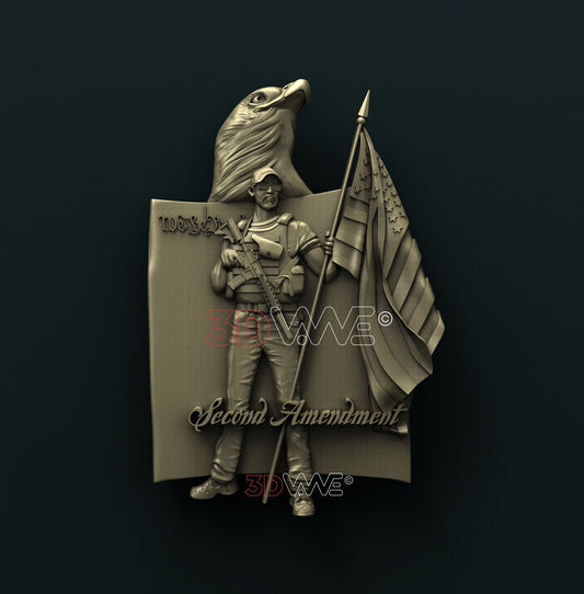 SECOND AMENDMENT 3D STL 3DWave
