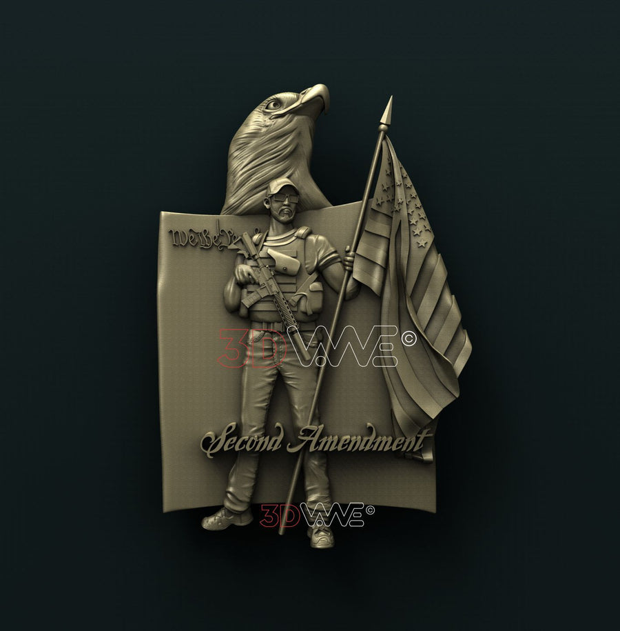 SECOND AMENDMENT 3D STL 3DWave