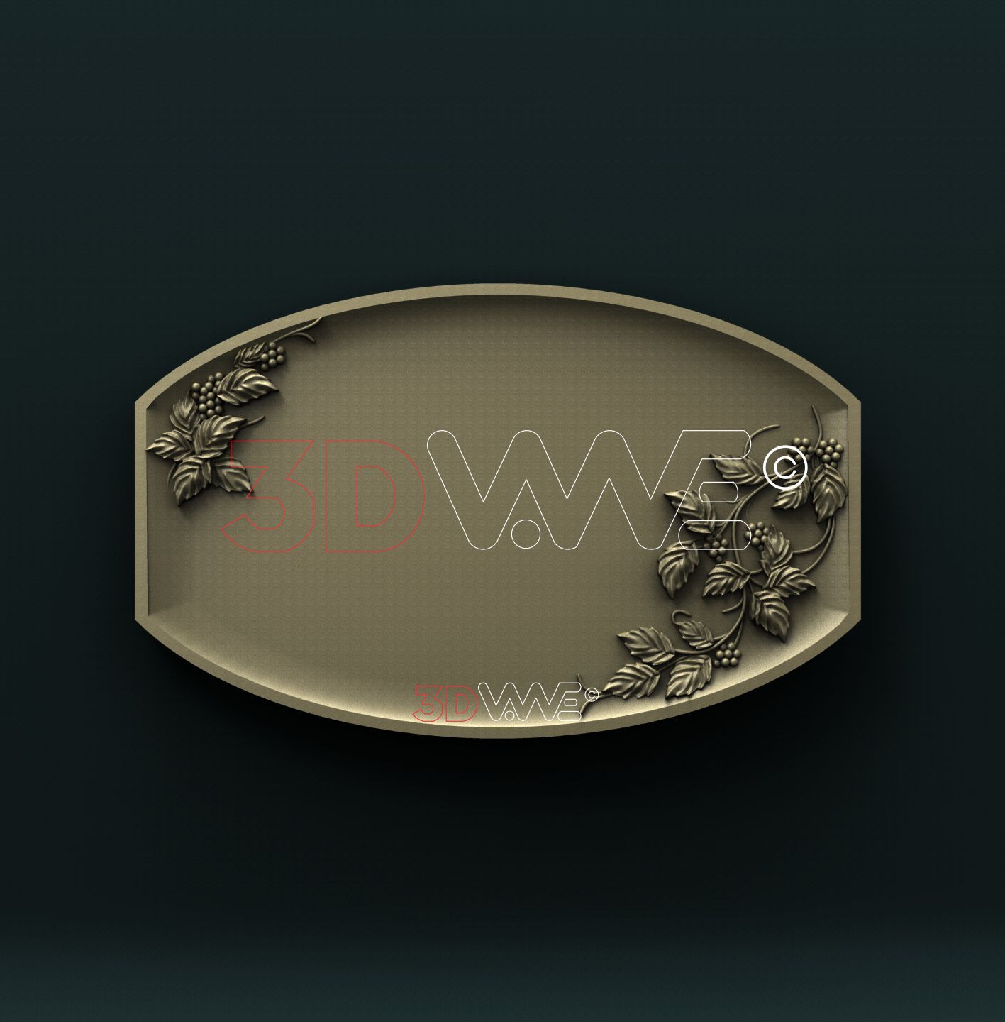 SERVING TRAY 3D STL 3DWave