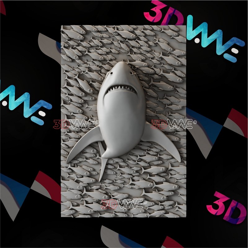 SHARK 3d stl 3DWave.us