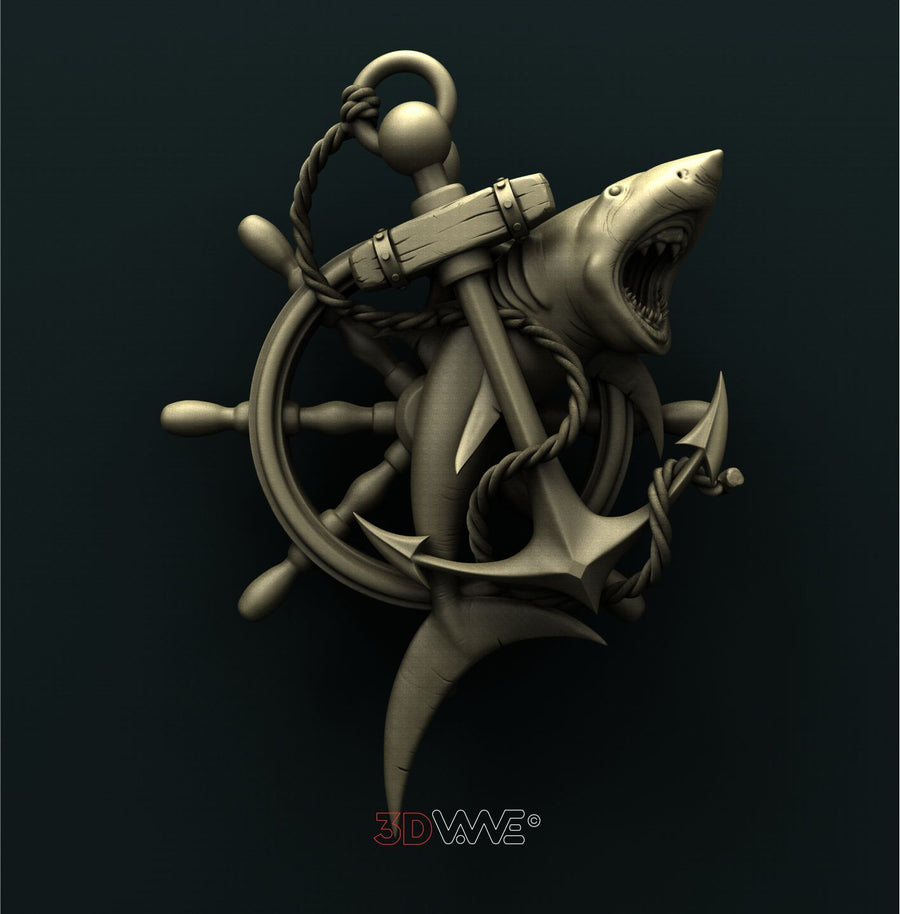 SHARK 3D STL 3DWave