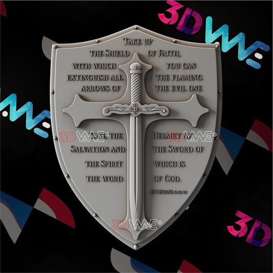 SHIELD OF FAITH 3d stl - 3DWave.us