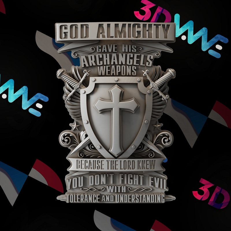 SHIELD OF FAITH 3d stl - 3DWave.us