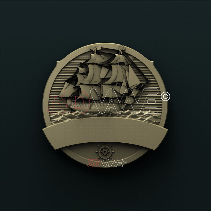 SHIP SIGN 3D STL 3DWave