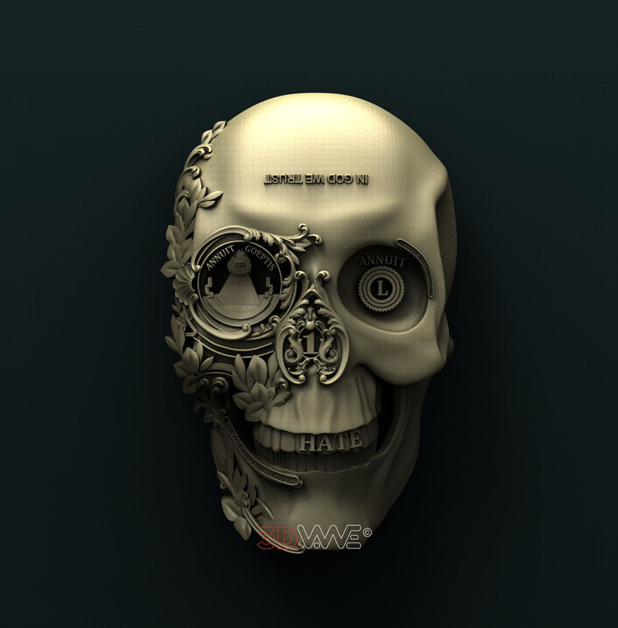 SKULL 3D STL 3DWave