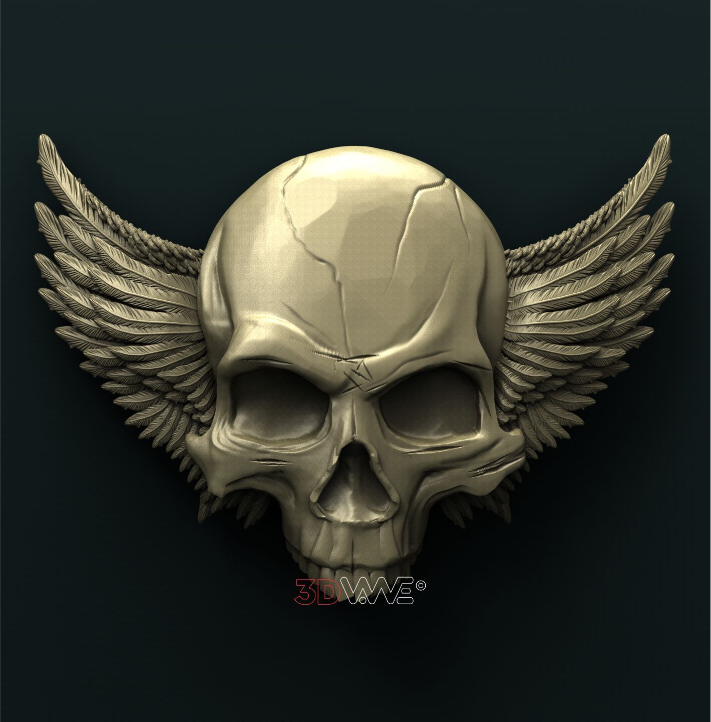 SKULL 3D STL 3DWave