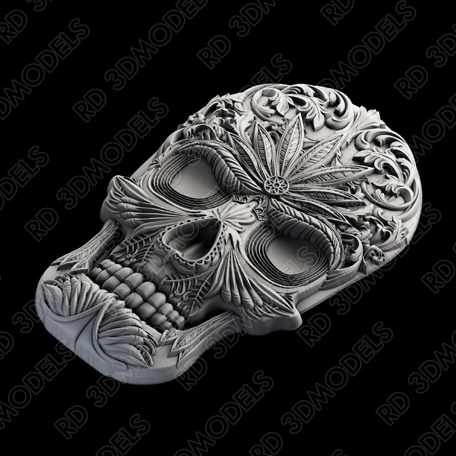 Skull dekor 3d stl Robert