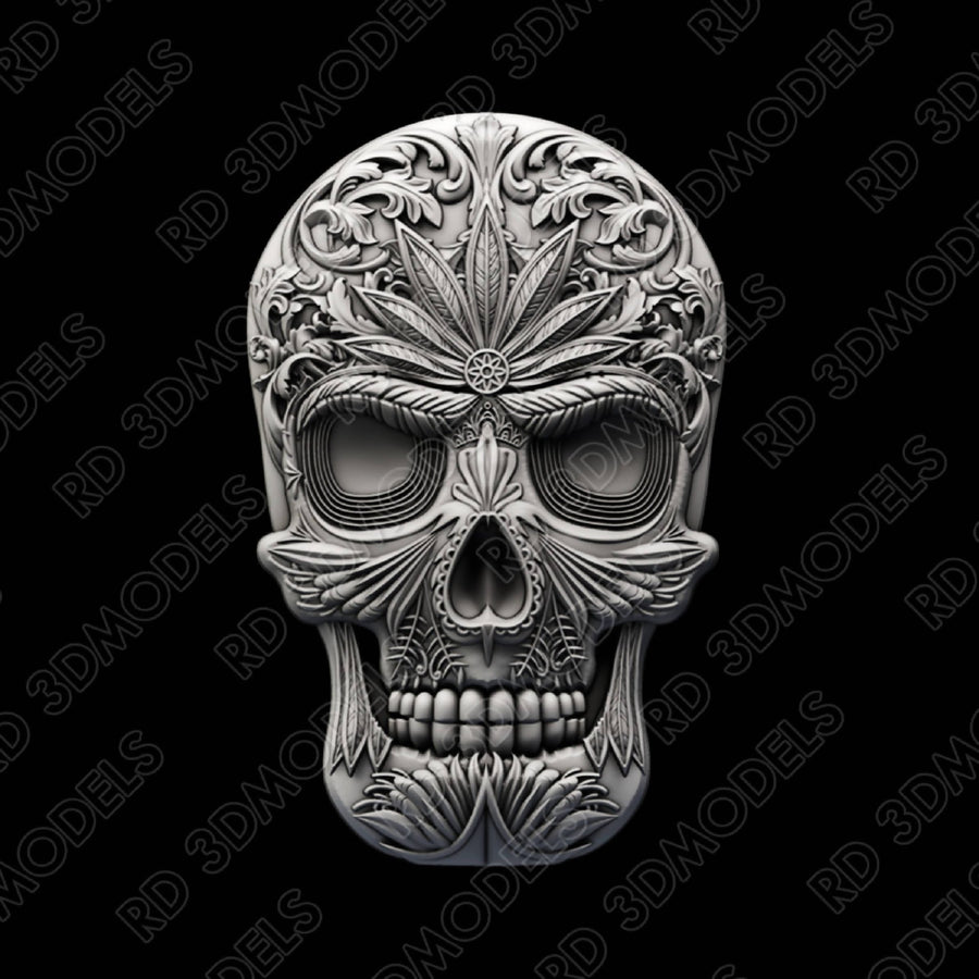 Skull dekor 3d stl Robert