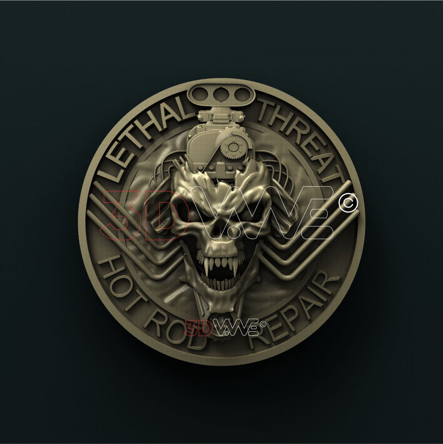 SKULL GARAGE 3D STL 3DWave