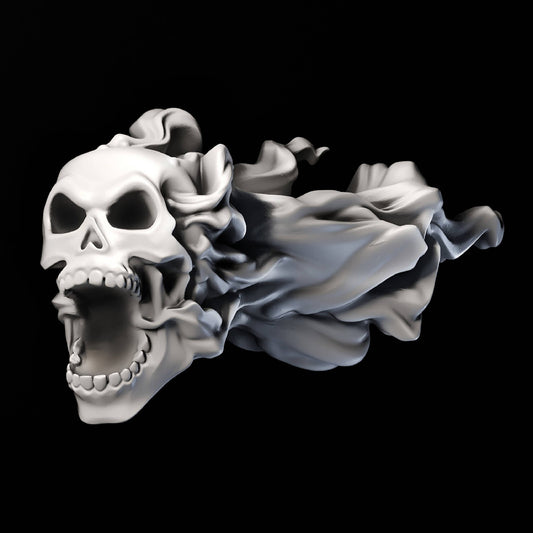 Skull wave 3d stl Robert