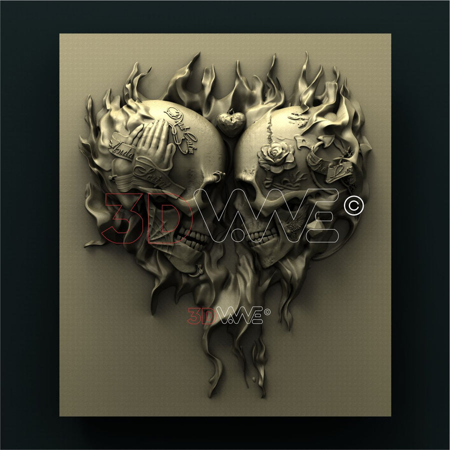 SKULLS 3D STL 3DWave