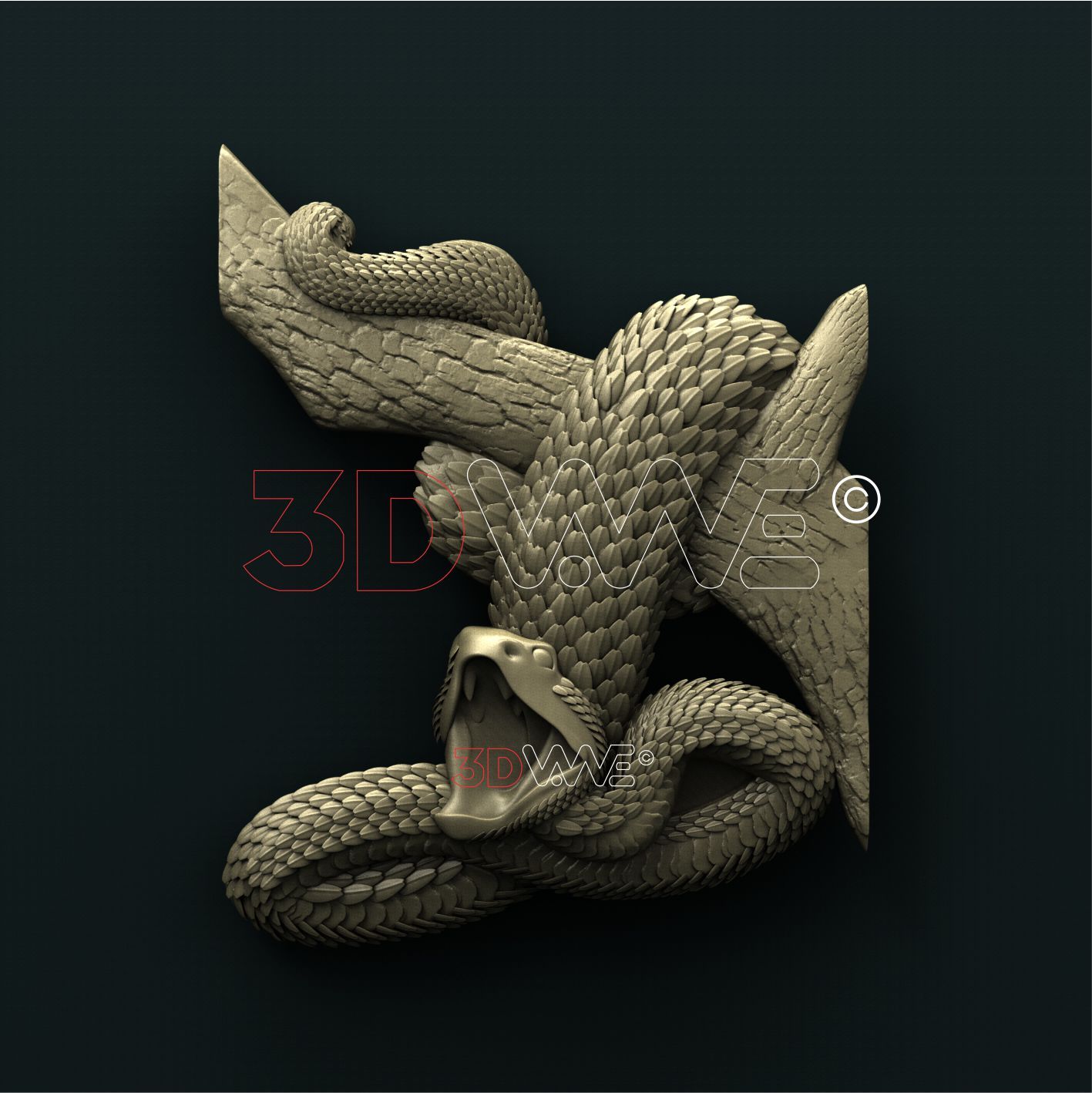SNAKE 3D STL 3DWave