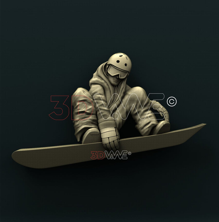 SNOWBOARD 3D STL 3DWave