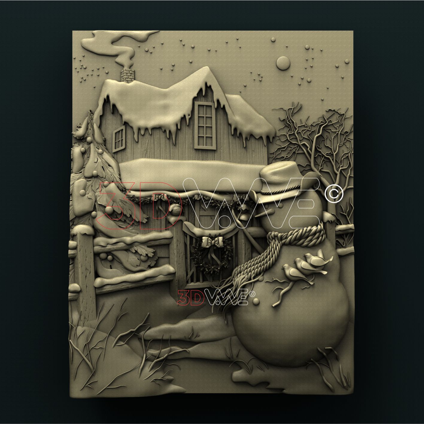 SNOWMAN 3D STL 3DWave