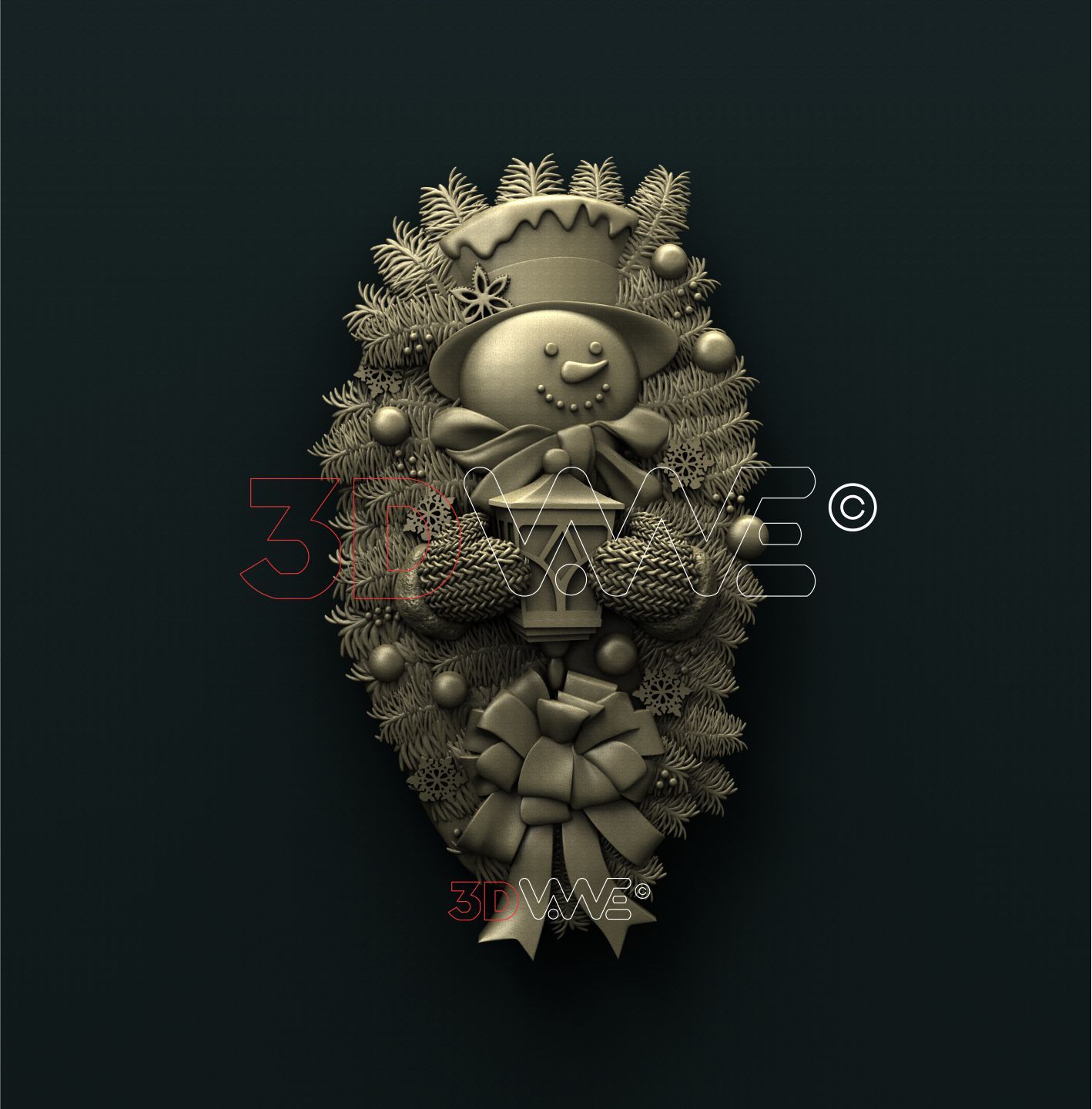 SNOWMAN 3D STL 3DWave