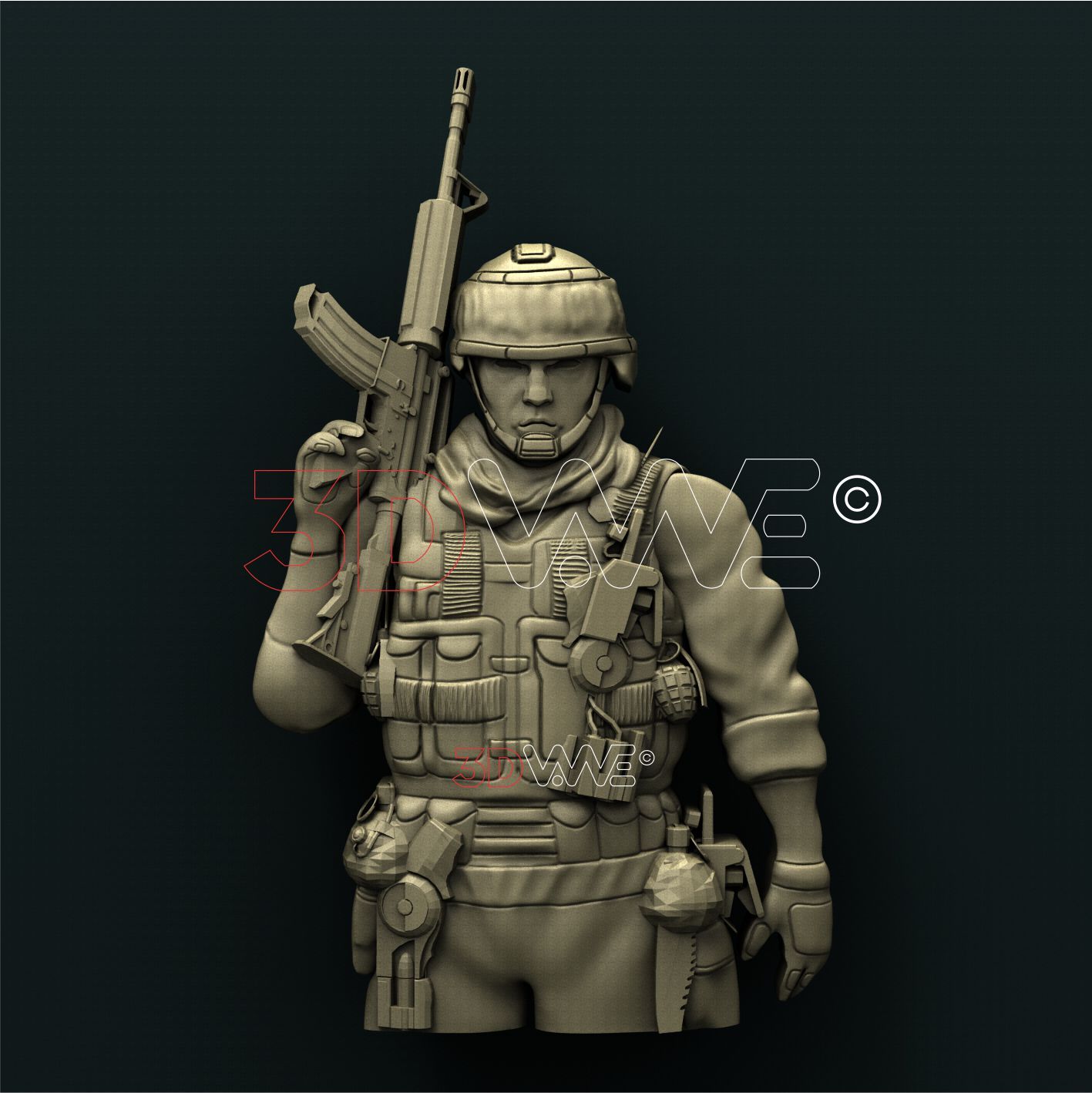 SOLDIER 3D STL 3DWave