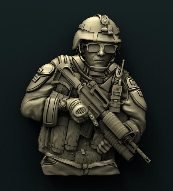 SOLDIER 3D STL 3DWave
