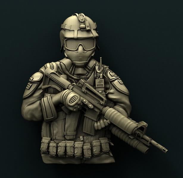 SOLDIER 3D STL 3DWave