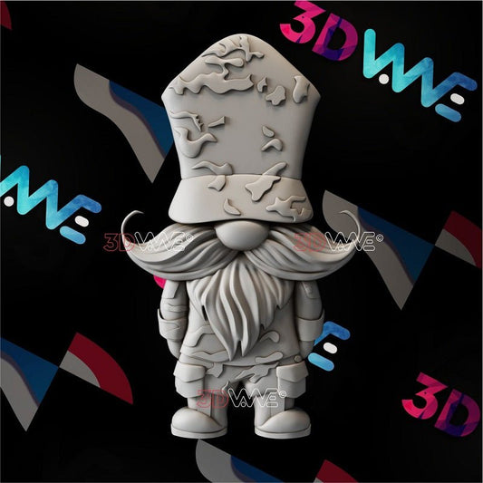 SOLDIER GNOME 3d stl 3DWave.us