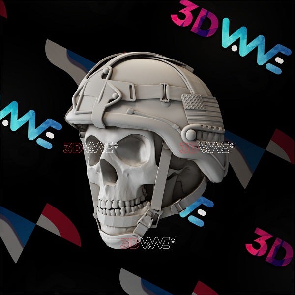 SOLDIER SKULL 3d stl 3DWave.us