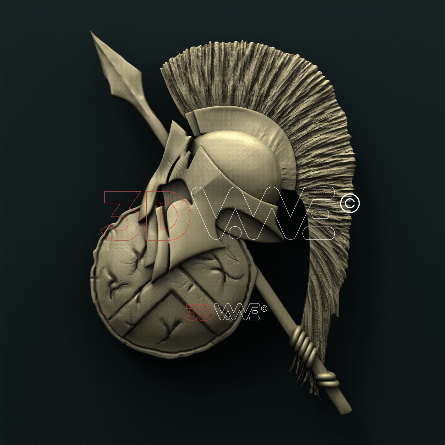 SPARTAN HELMET 3D STL 3DWave