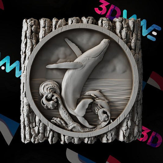 SPERM WHALE 3d stl - 3DWave.us