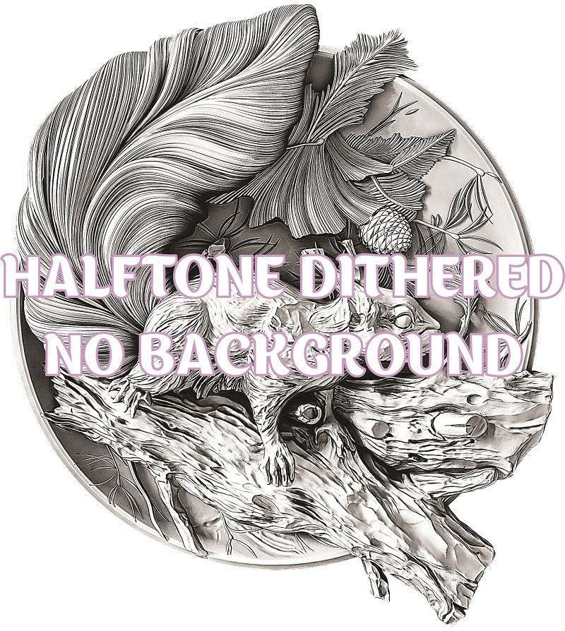 SQUIRREL 3d illusion & laser-ready file 3DWave.us