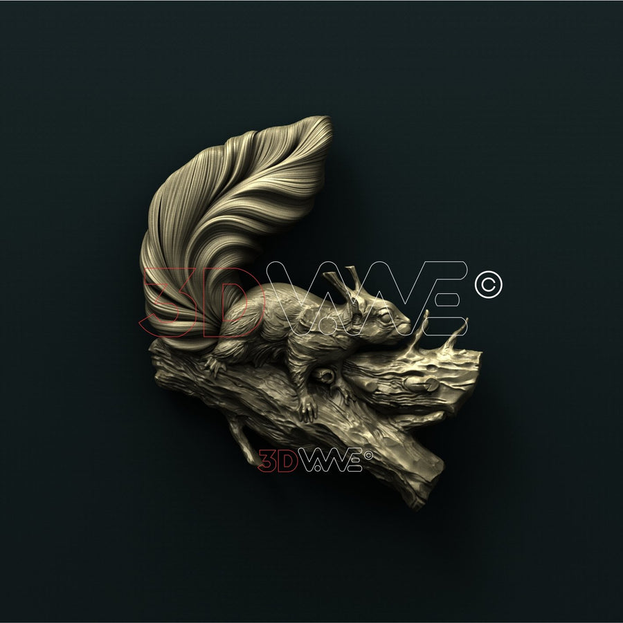 SQUIRREL 3D STL 3DWave