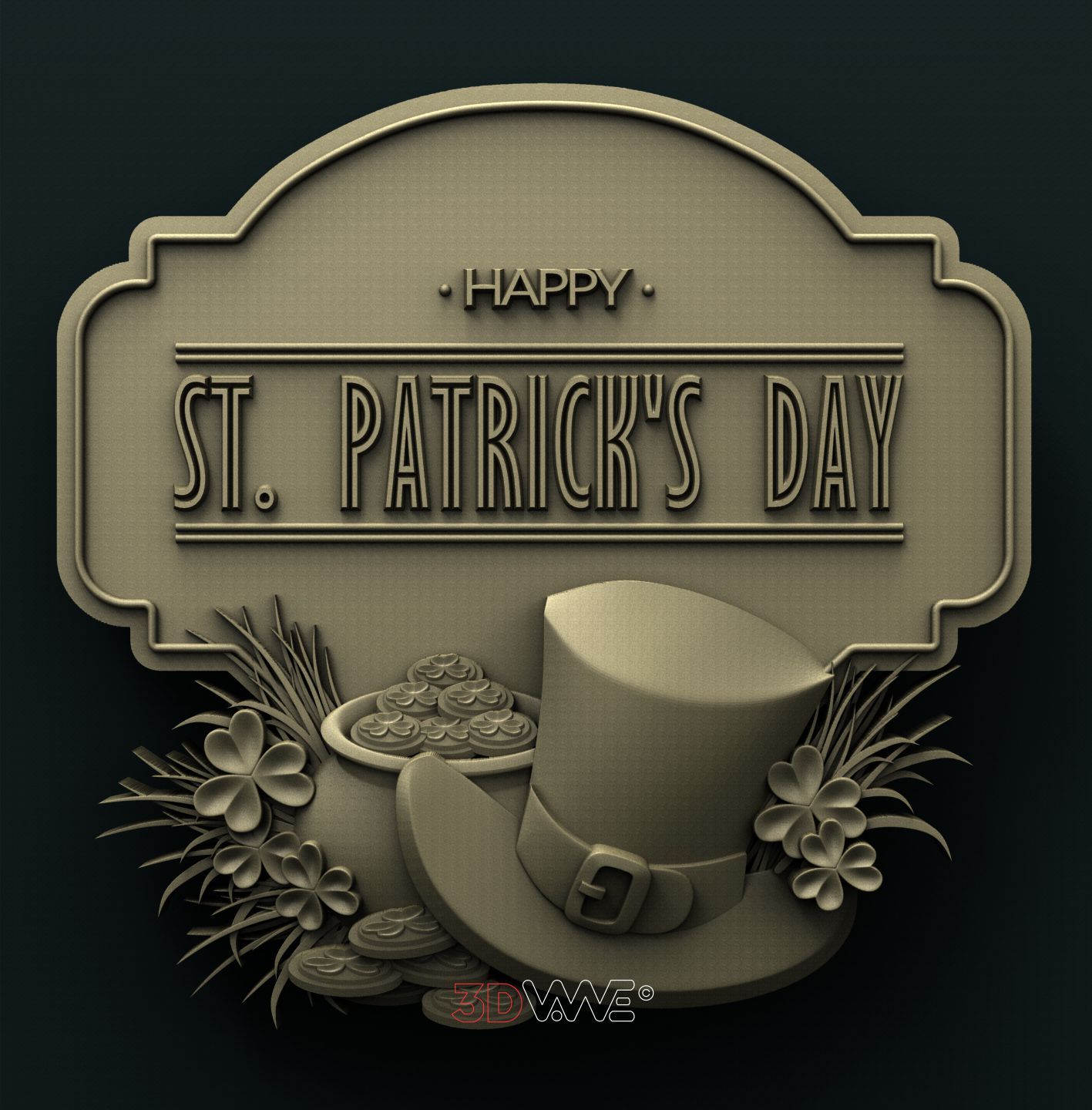 ST. PATRICKS DAY 3D STL 3DWave