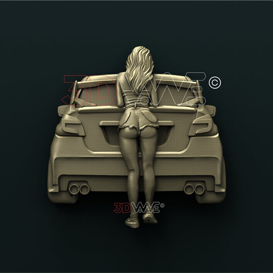 STREET RACING GIRL 3D STL 3DWave