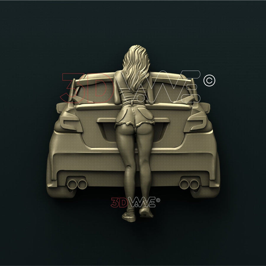 STREET RACING GIRL 3D STL 3DWave