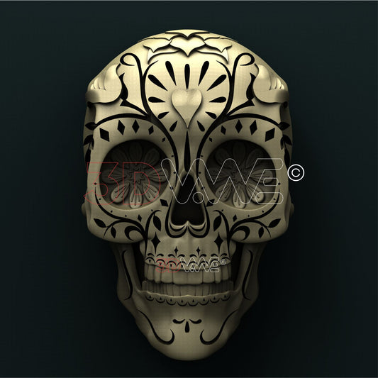 SUGAR SKULL 3D STL 3DWave