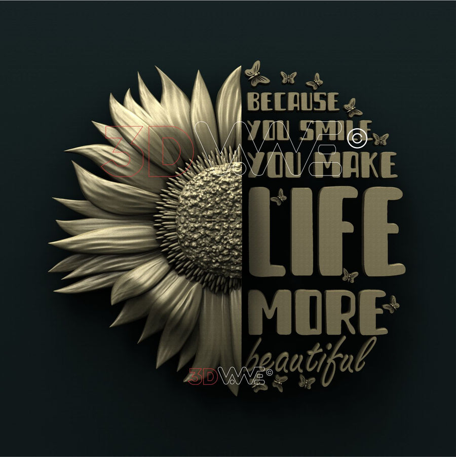 SUNFLOWER 3D STL 3DWave