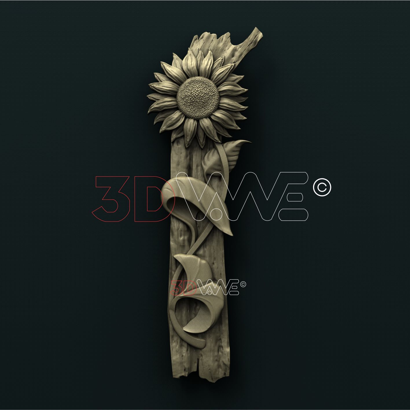SUNFLOWER 3D STL 3DWave